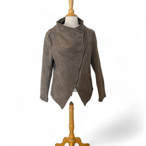 Women's Originale Daniele Miller Gray Ribbed Long Sleeve Jacket Size S